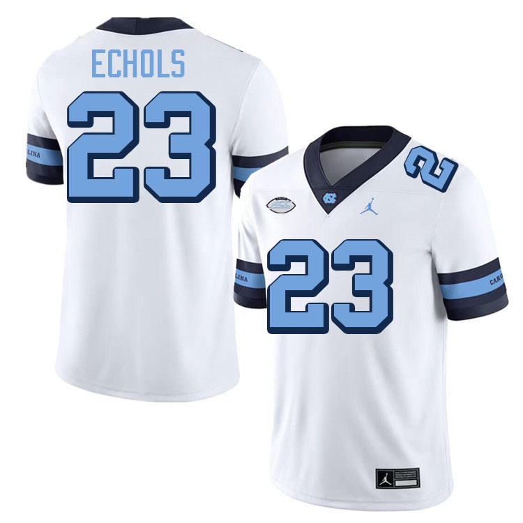 #23 Power Echols North Carolina Tar Heels Jerseys,Apparels,Uniforms Stitched-Alternate White